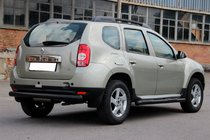 Renault Duster 2008–2017 Sidorör med inlägg Black (2 st, rostfritt stål) foto 3