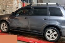 Mitsubishi Outlander 2001–2006 Sidorör Black (2 st., rostfritt) foto 2