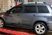 Mitsubishi Outlander 2001–2006 Sidorör Black (2 st., rostfritt) foto 1