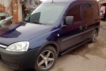 Opel Combo 2002–2012 Sidorör Black (2 st, rostfritt stål) foto 1