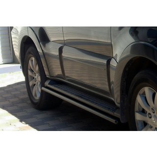 Sidorör Black (2 st, rostfritt stål) Mitsubishi Pajero Wagon IV 2006–2021 foto 2