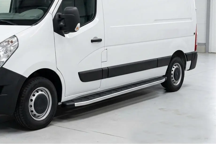 Opel Movano 2010–2021 Sidosteg Fullmond (2 st, aluminium) Image
