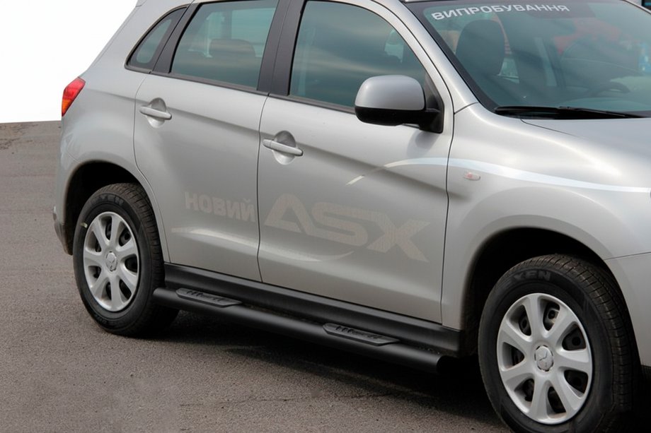 Mitsubishi ASX 2010–2023 Sidorör BB002 Black (2 st, rostfritt stål) Image