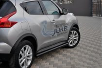 Nissan Juke 2010–2019 Sidorör Ø60 Black (2 st, rostfritt) foto 2