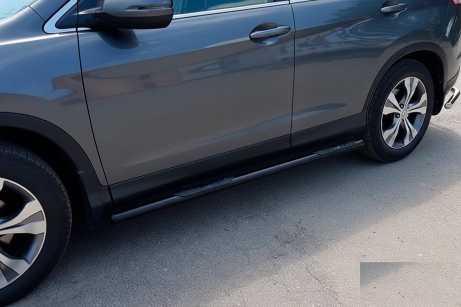 Honda CRV 2012–2016 Sidorör BB002 Black (2 st, rostfritt stål) Foto 1