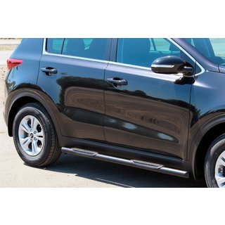 Sidorör BB002 Black (2 st, rostfritt stål) Kia Sportage 2015–2021 foto 1