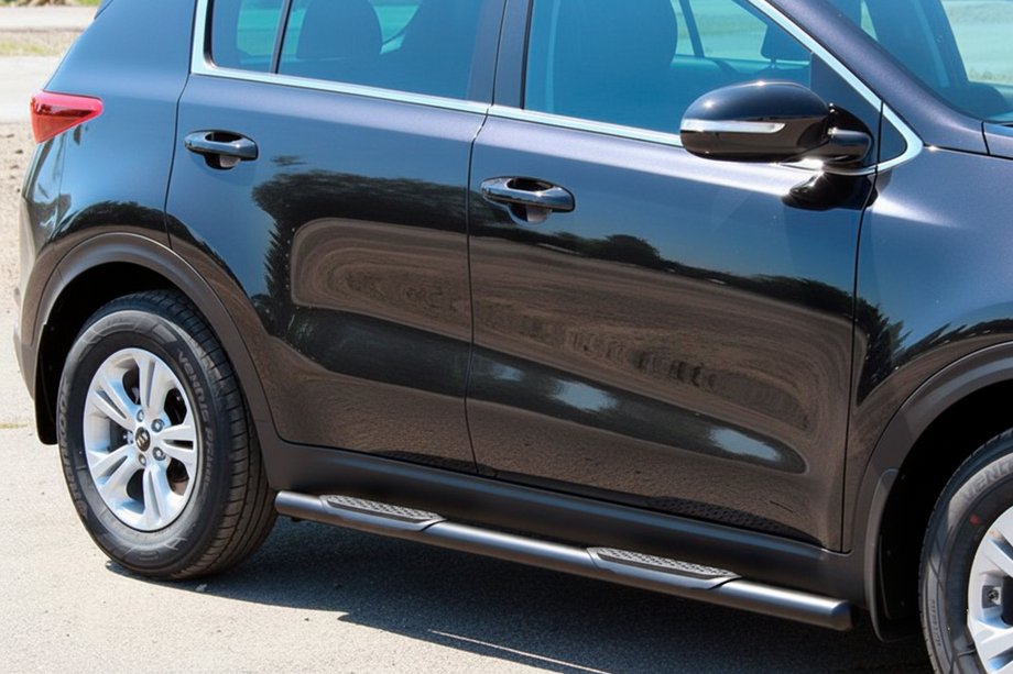 Kia Sportage 2015–2021 Sidorör BB002 Black (2 st, rostfritt stål) Image