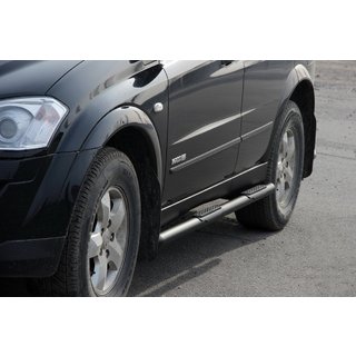 Sidorör BB002 Black (2 st, rostfritt stål) SsangYong Kyron 2005–2014 foto 1
