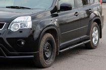 Nissan X-trail T31 2007–2014 Sidorör BB002 Black (2 st, rostfritt stål) foto 2