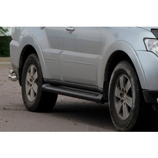 Sidobågar med OEM-fäste Black (2 st, rostfritt stål) Mitsubishi Pajero Wagon III 1999–2006 foto 4