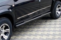 Kia Carens 1999–2012 Sidorör Black (rostfritt stål) foto 1
