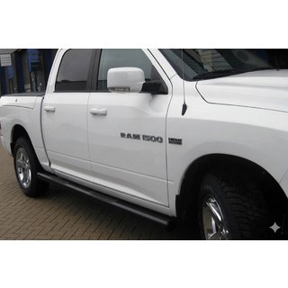 Sidorör standard Black (2 st, rostfritt stål) Dodge RAM (DR/DH/D1/DC/DM) 2002–2009 foto 1