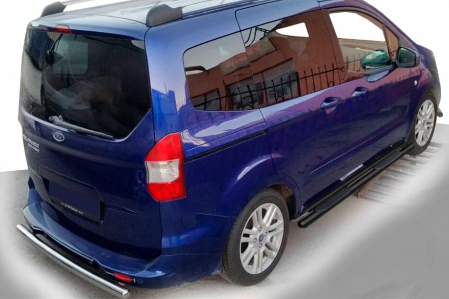 Ford Courier 2014–2023 Sidorör Black (2 st., rostfritt) Image