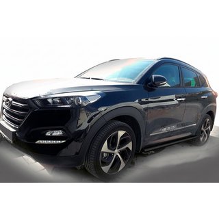 Sidorör Black (2 st., rostfritt) Hyundai Tucson TL 2016–2021 foto 2