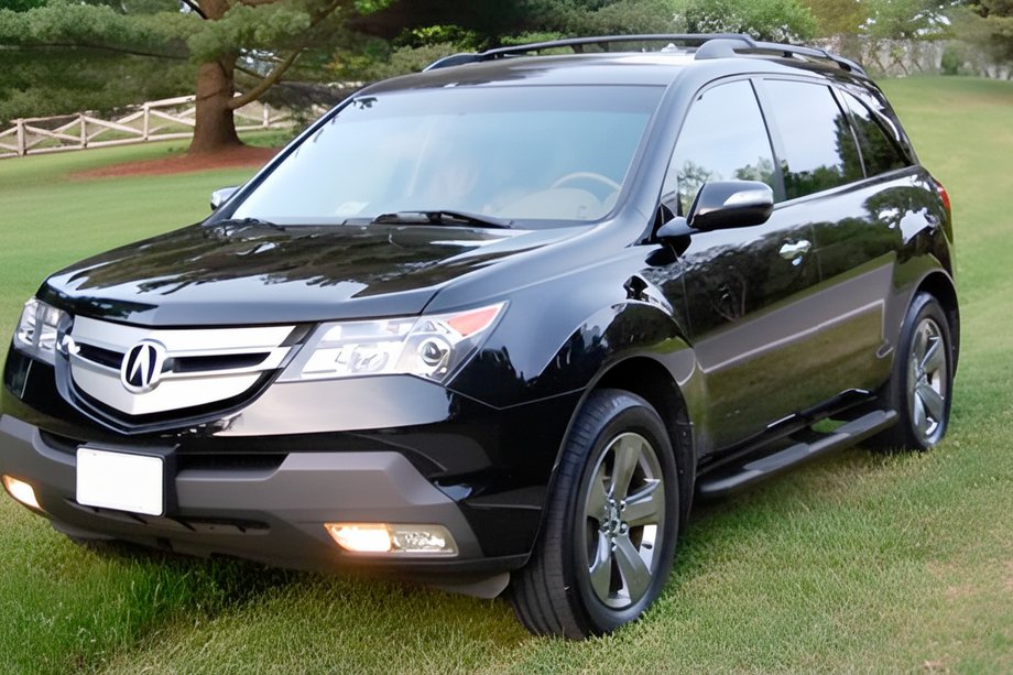 Acura MDX 2007–2013 Sidorör Black (2 st, rostfritt) Image