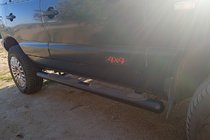 Chevrolet Niva 1998–2020 Sidorör Black (2 st, rostfritt) foto 2