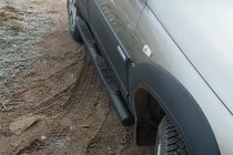 Chevrolet Niva 1998–2020 Sidorör Black (2 st, rostfritt) foto 4