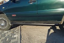 Chevrolet Niva 1998–2020 Sidorör Black (2 st, rostfritt) foto 5