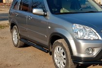 Honda CRV 2001–2006 Sidorör Black (2 st., rostfritt) foto 1