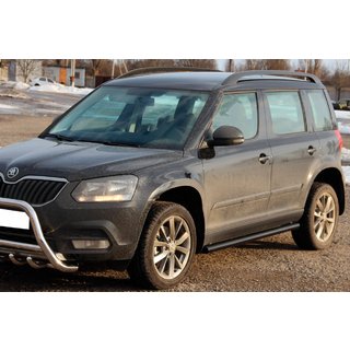 Sidorör Black (2 st., rostfritt) Skoda Yeti 2009–2017 foto 2