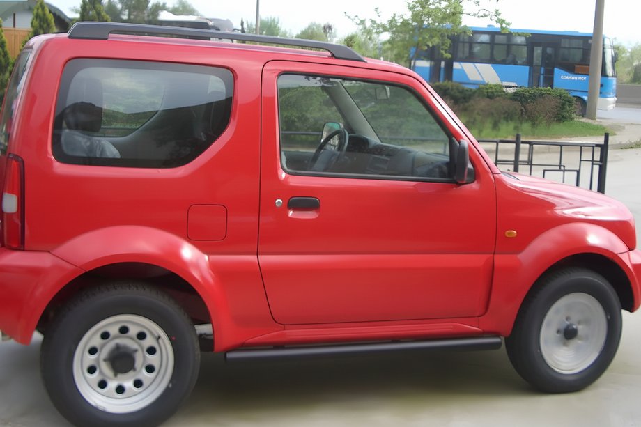 Suzuki Jimny 1998–2018 Sidorör Black (2 st., rostfritt) Image