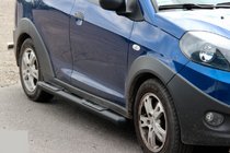 Chery Beat 2009–2015 Sidorör Black (2 st, rostfritt stål) foto 2