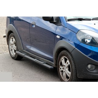 Sidorör Black (2 st, rostfritt stål) Chery Beat 2009–2015 foto 2