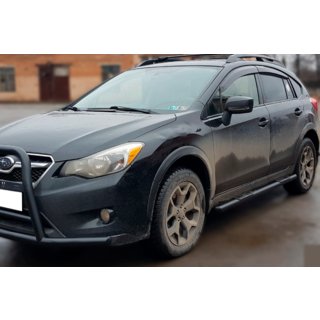 Sidorör BB002 Black (2 st, rostfritt stål) Subaru XV 2011–2017 foto 1