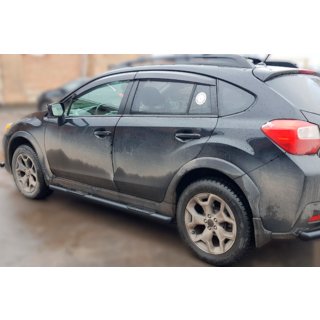 Sidorör BB002 Black (2 st, rostfritt stål) Subaru XV 2011–2017 foto 3