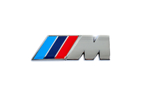 BMW M-emblem 85 x 30 mm (rostfritt stål) foto 1