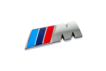 BMW M-emblem 85 x 30 mm (rostfritt stål) foto 3