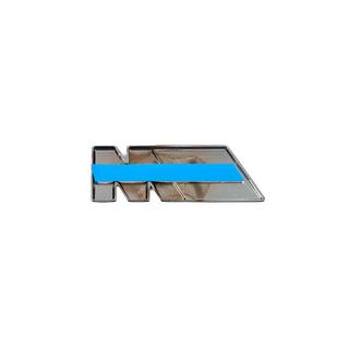 M-emblem 85 x 30 mm (rostfritt stål) foto 4
