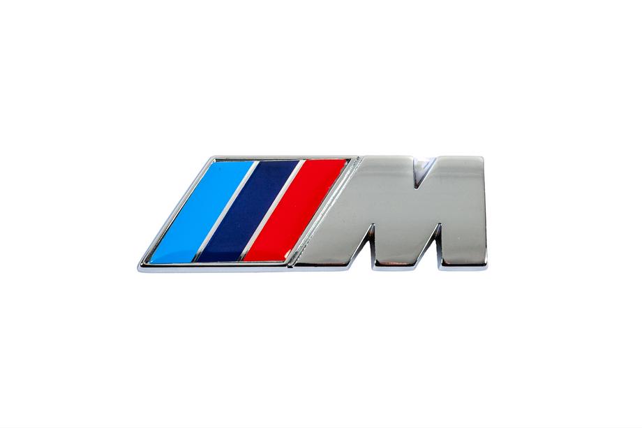 BMW M-emblem 85 x 30 mm (rostfritt stål) Image