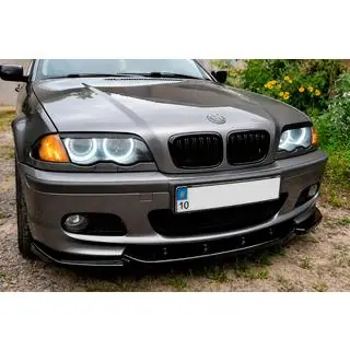 DPT V-2 främre läppspoiler (för M-Sport 2003-2006, blanksvart) foto 1