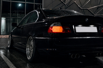 BMW 3-serie E46 1998–2006 CSL-Style V3 spoiler (för SD, blank svart) foto 12