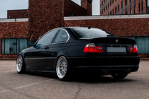 BMW 3-serie E46 1998–2006 CSL-Style V3 spoiler (för SD, blank svart) foto 2