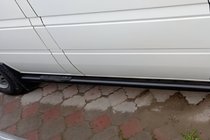 Volkswagen LT 1995–2006 Sidorör Black (2 st, rostfritt stål) Mellanhjulbas, d60 foto 2