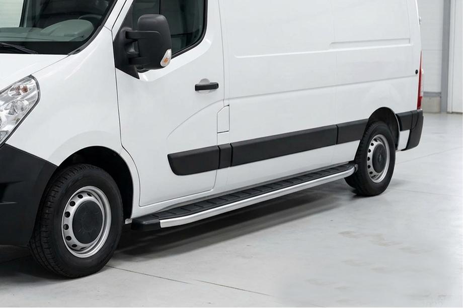 Renault Master 2011–2023 Sidosteg Fullmond (2 st, aluminium) Image