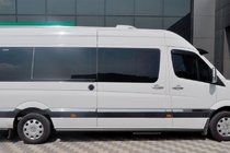 Volkswagen Crafter 2006–2016 Sidorör Black (2 st, rostfritt stål) foto 3