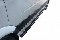 Mercedes Sprinter W907/W910 2018– Sidorör Black (2 st, rostfritt stål) foto 2