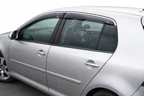 Volkswagen Golf 5 2003–2009 Vindavvisare med kromlist (HB, 4 st, Niken) foto 1