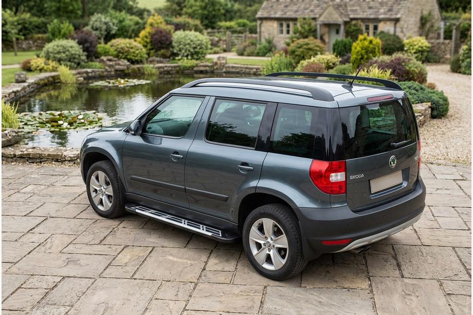 Skoda Yeti 2009–2017 Sidosteg Sunrise (2 st, aluminium) Image