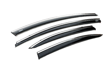 Honda Civic Sedan VIII 2006–2011 Vindavvisare med kromlist (4 st, Niken) foto 3
