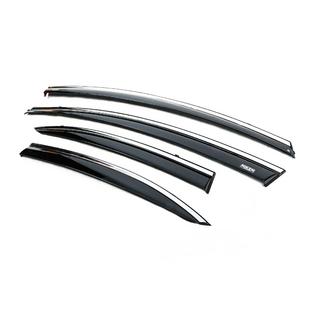 Vindavvisare med kromlist (4 st, Niken) Honda Civic Sedan VIII 2006–2011 foto 2