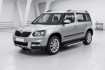 Skoda Yeti 2009–2017 Sidosteg RedLine V1 (2 st, aluminium) foto 1