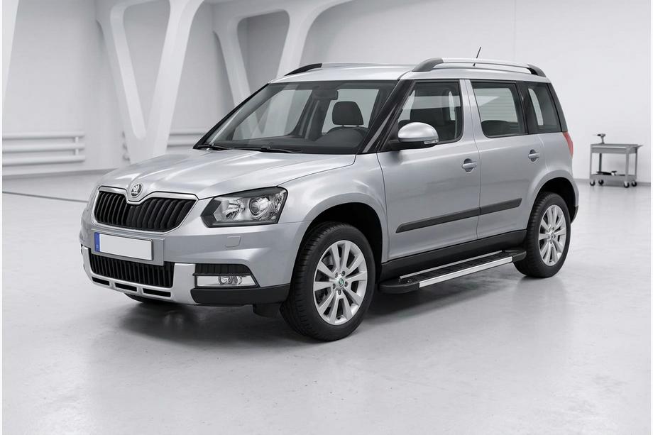 Skoda Yeti 2009–2017 Sidosteg RedLine V1 (2 st, aluminium) Image