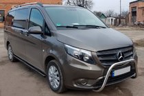 Mercedes Vito/V-klass W447 2014– Sidorör Black (2 st, rostfritt stål) d60, lång hjulbas (L3) foto 1