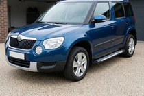 Skoda Yeti 2009–2017 Sidosteg Line (2 st, aluminium) foto 1