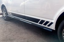Volkswagen T5 Multivan 2003–2010 Sidorör Black (2 st., rostfritt) foto 3