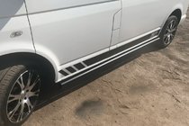 Volkswagen T5 Multivan 2003–2010 Sidorör Black (2 st., rostfritt) foto 5